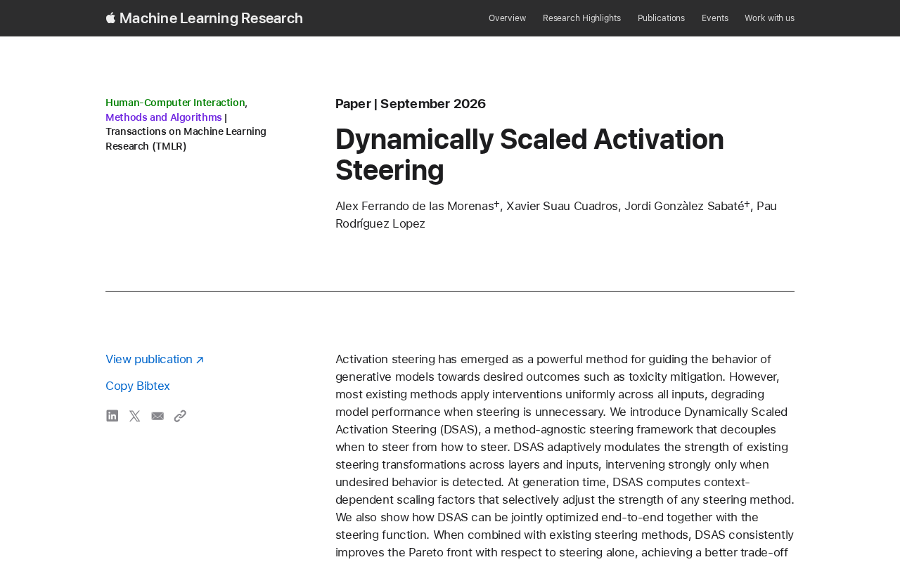 Dynamically Scaled Activation Steering (DSAS): Intervening in Large Models Only When Necessary