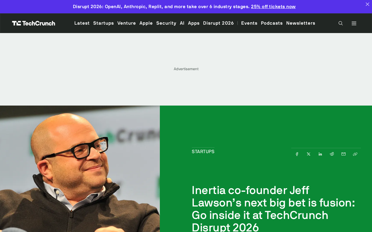 Twilio Co-Founder Jeff Lawson Bets on Fusion Energy: Inertia Heads to TechCrunch Disrupt