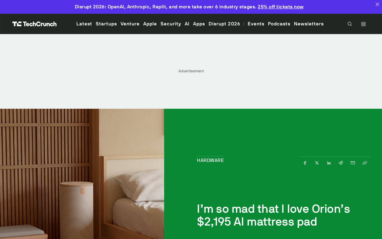 Orion AI Mattress Pad Review: $2,195 for All-Night Cooling