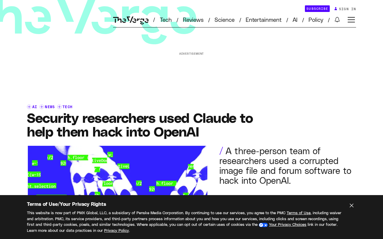 Security Researchers Used Claude to Hack Into OpenAI Employee Accounts