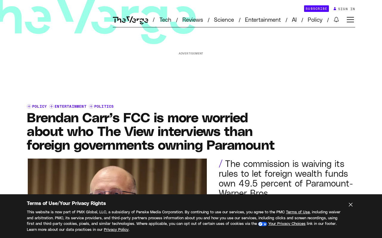 FCC放宽外资持股限制引发争议