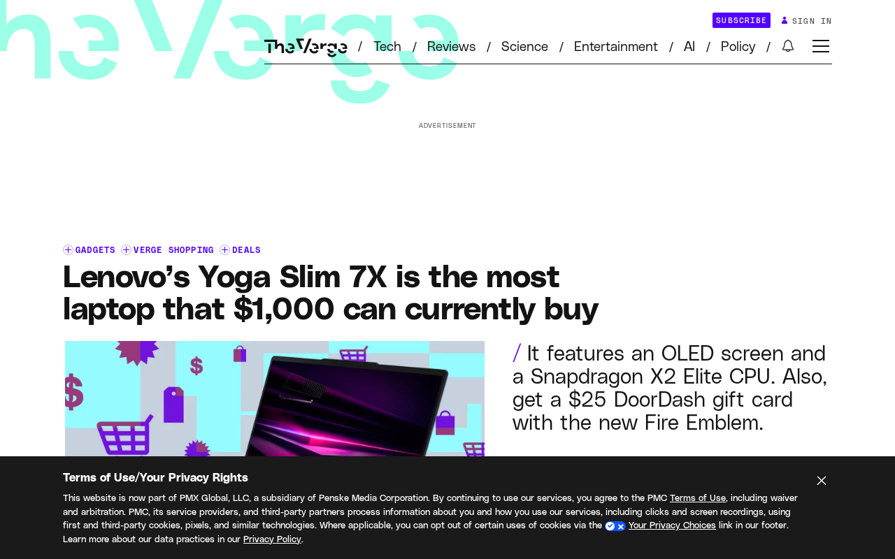 Lenovo Yoga Slim 7X Review: The Best Windows Ultrabook You Can Buy for $1,000