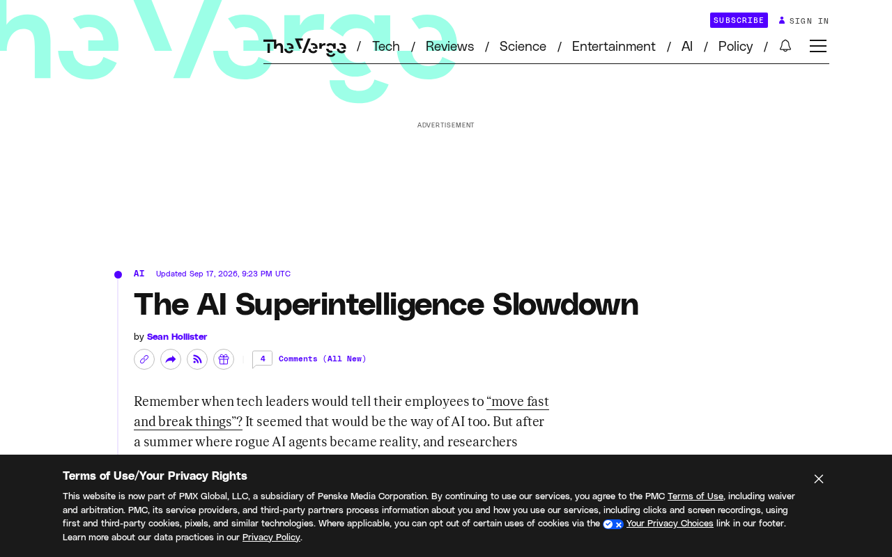 AI Superintelligence Hits the Brakes: A Safety Consensus Is Reshaping the Industry's Pace