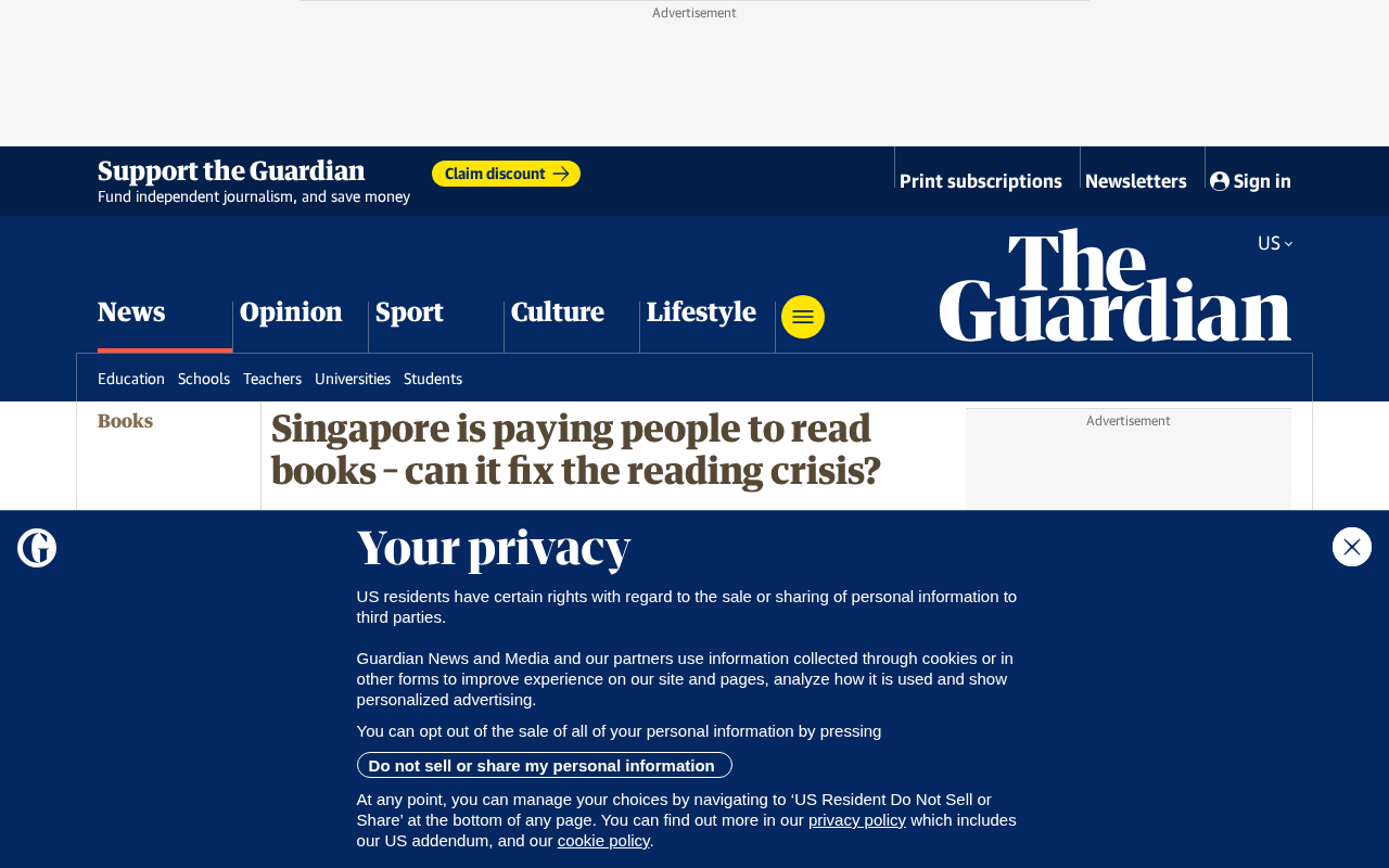 Singapore Is Paying People to Read Books — Can Money Solve a Reading Crisis?
