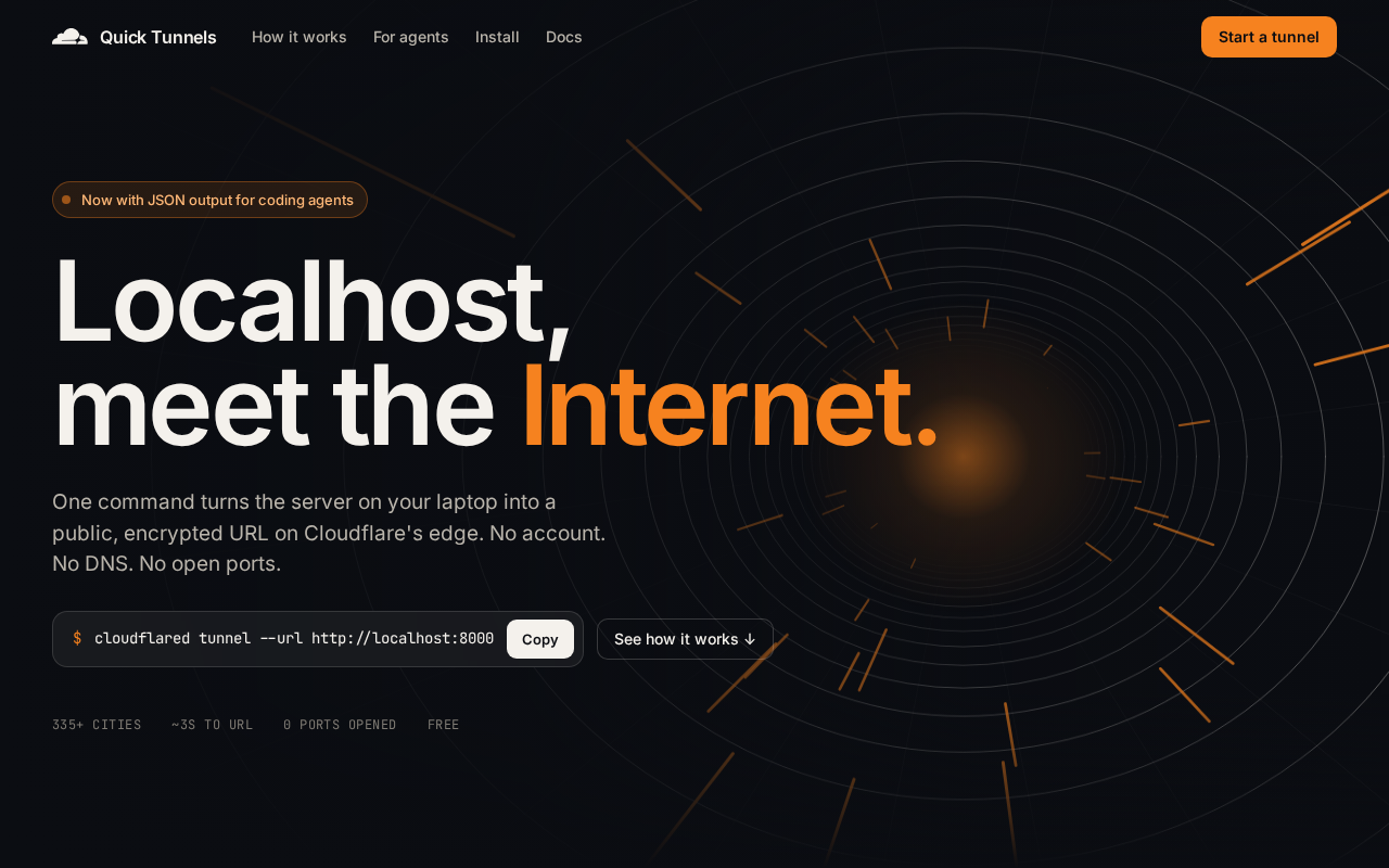 Cloudflare Quick Tunnels: Expose Your Local Service to the Internet with One Command