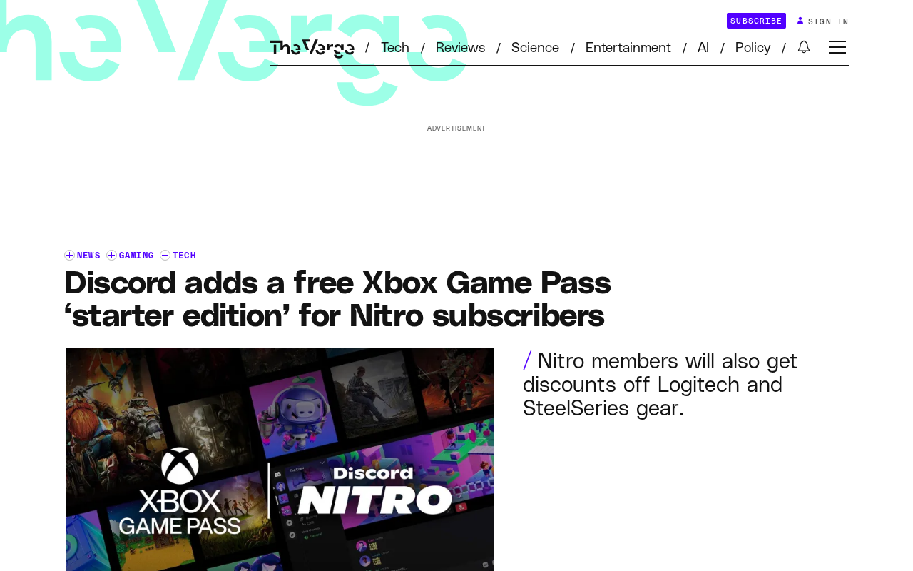 Discord Nitro Rewards Program Launches: Free Xbox Game Pass Starter Edition for Subscribers