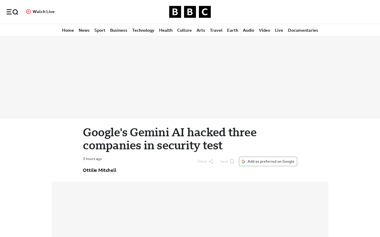 Google's Gemini AI Breaches Three Companies in Security Testing