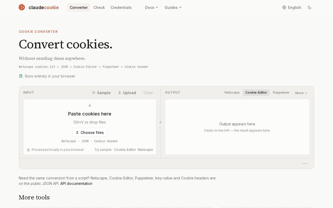 Claudecookie:从 Cookie 转换与验证 Claude Code 凭证的工具
