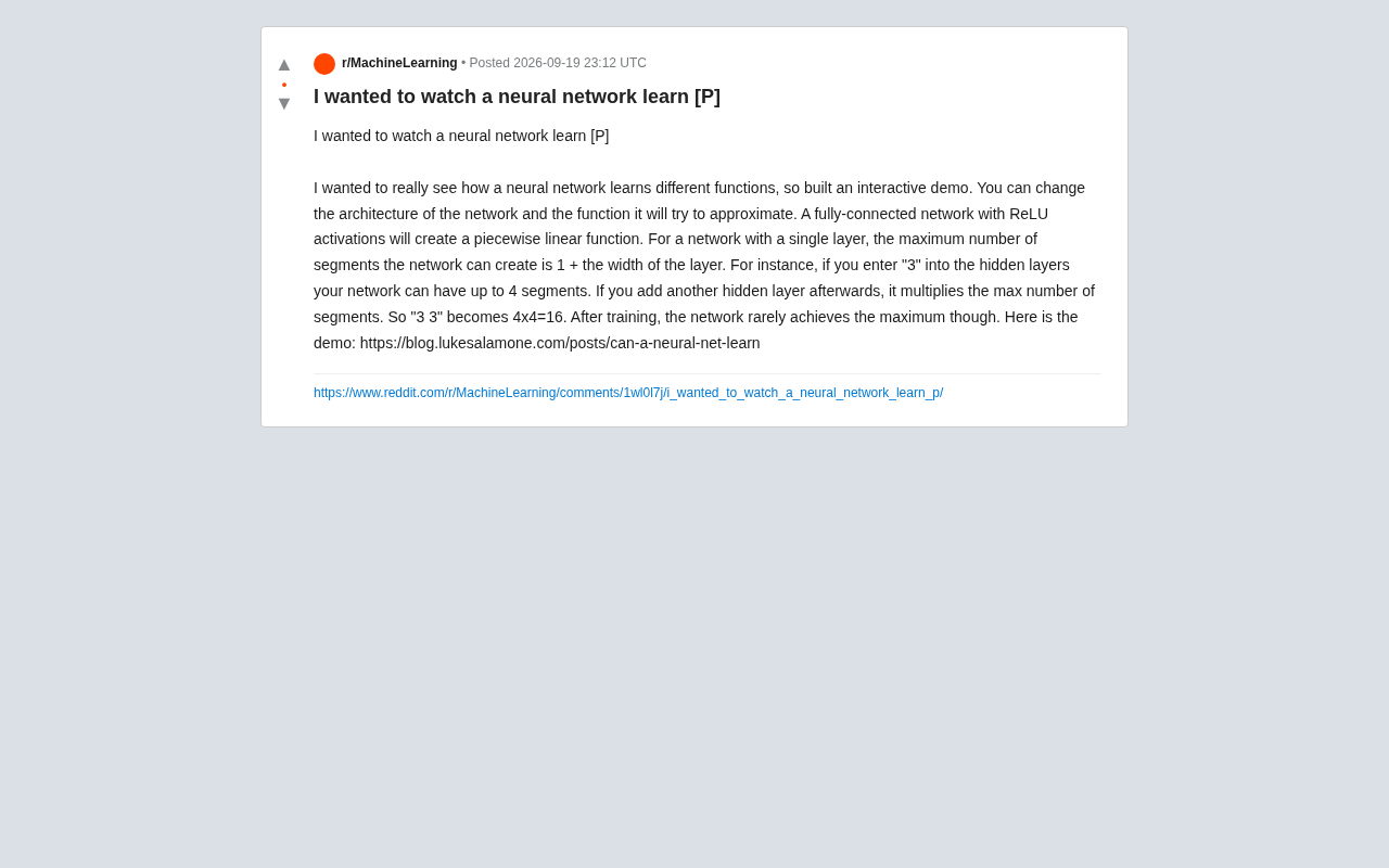 Visualizing Neural Network Learning: How ReLU Fits Arbitrary Functions