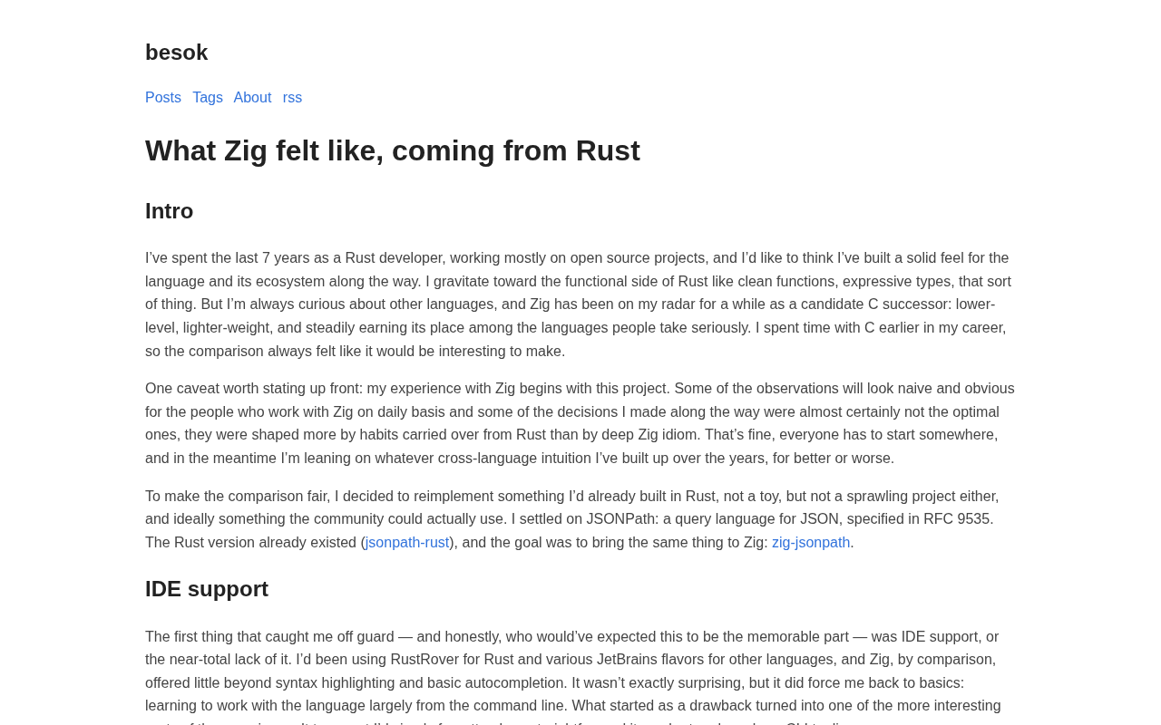 From Rust to Zig: A Developer's Honest First Impressions