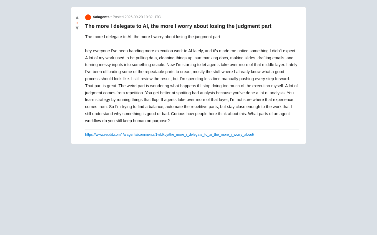 The More AI Does for You, the Weaker Your Judgment Gets?