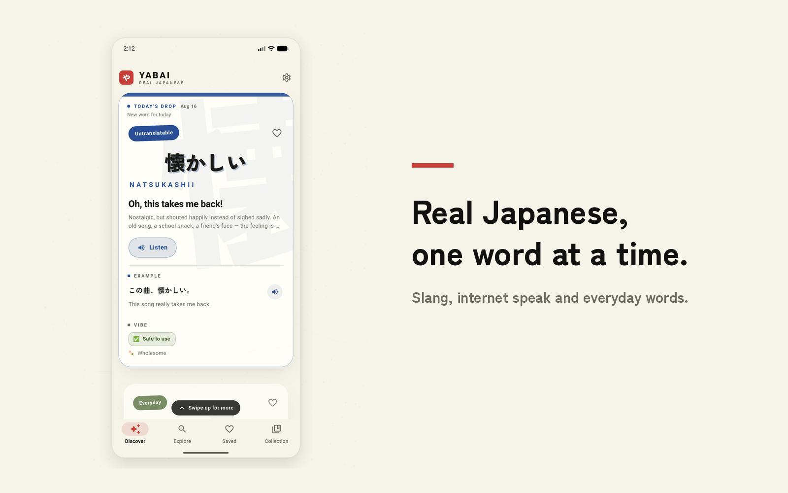 YABAI: Learn Authentic Japanese Slang Through Giant Typography Flashcards