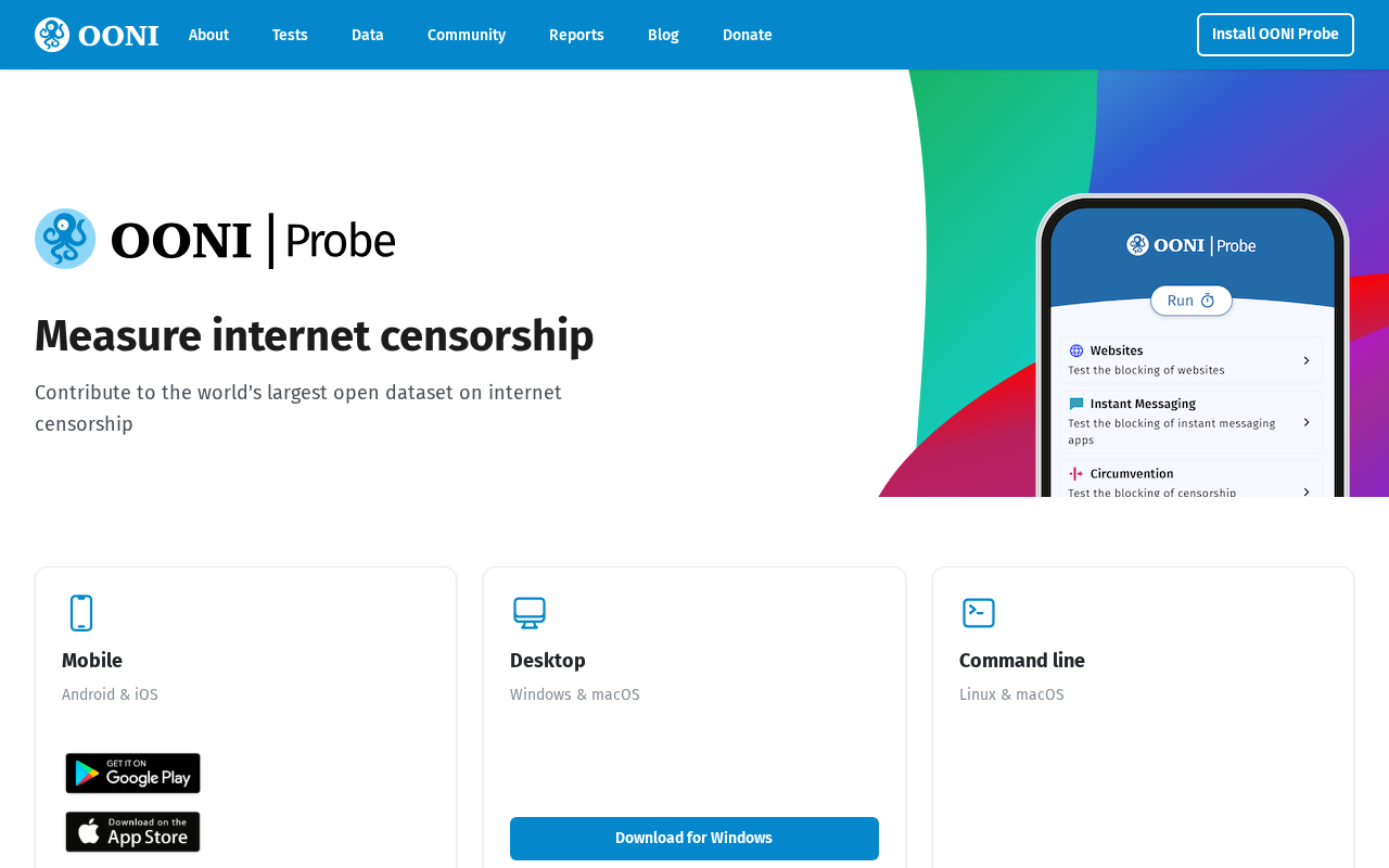 OONI Probe: Measuring Global Internet Censorship with Open Source Tools