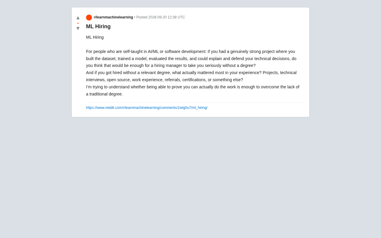 没有学历能进入AI/ML行业吗?自学者求职的真实门槛