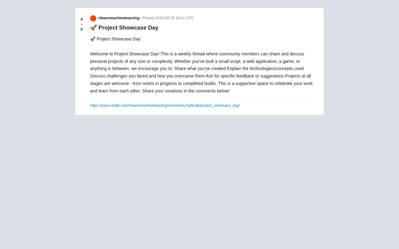 Reddit Project Showcase Day: How Developer Communities Grow Together