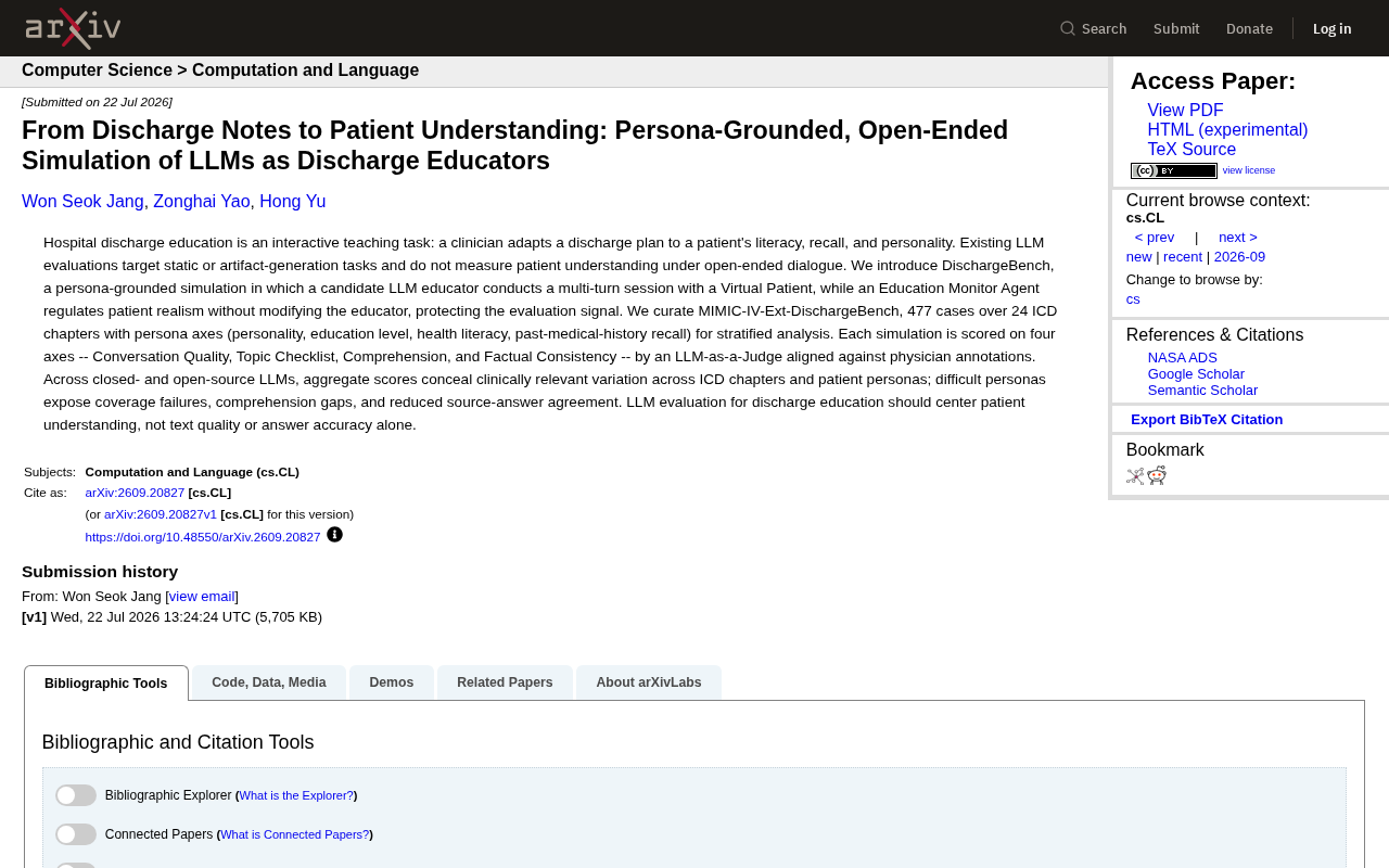DischargeBench: Teaching LLMs to Explain Discharge Instructions to Patients