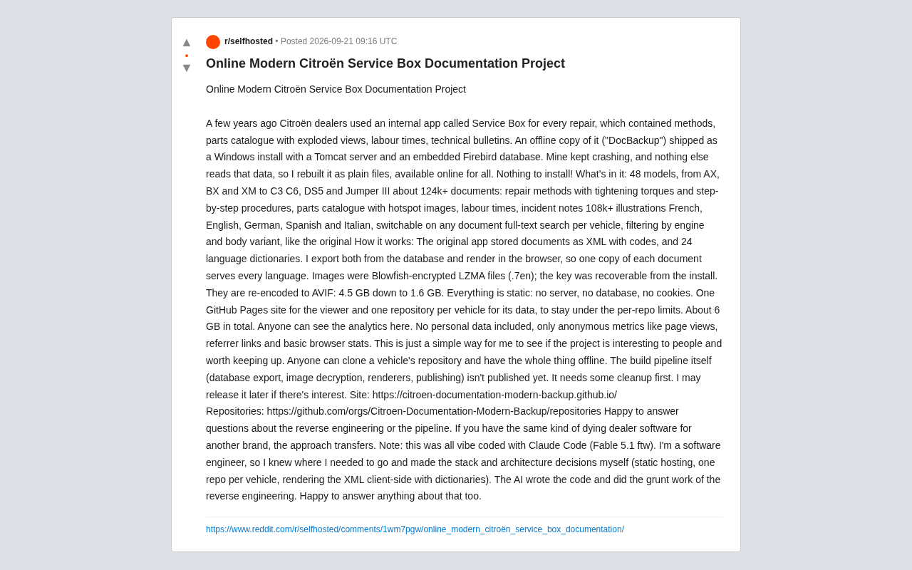 Reverse Engineering a Dead Citroën Dealer Tool Back to Life: Static Hosting + AI-Assisted Reconstruction