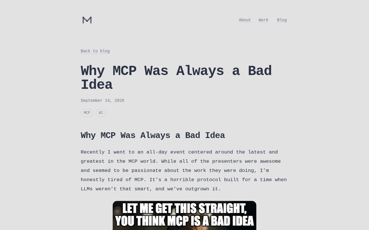 Was MCP Always a Bad Idea? The Debate Over AI Tool Protocols