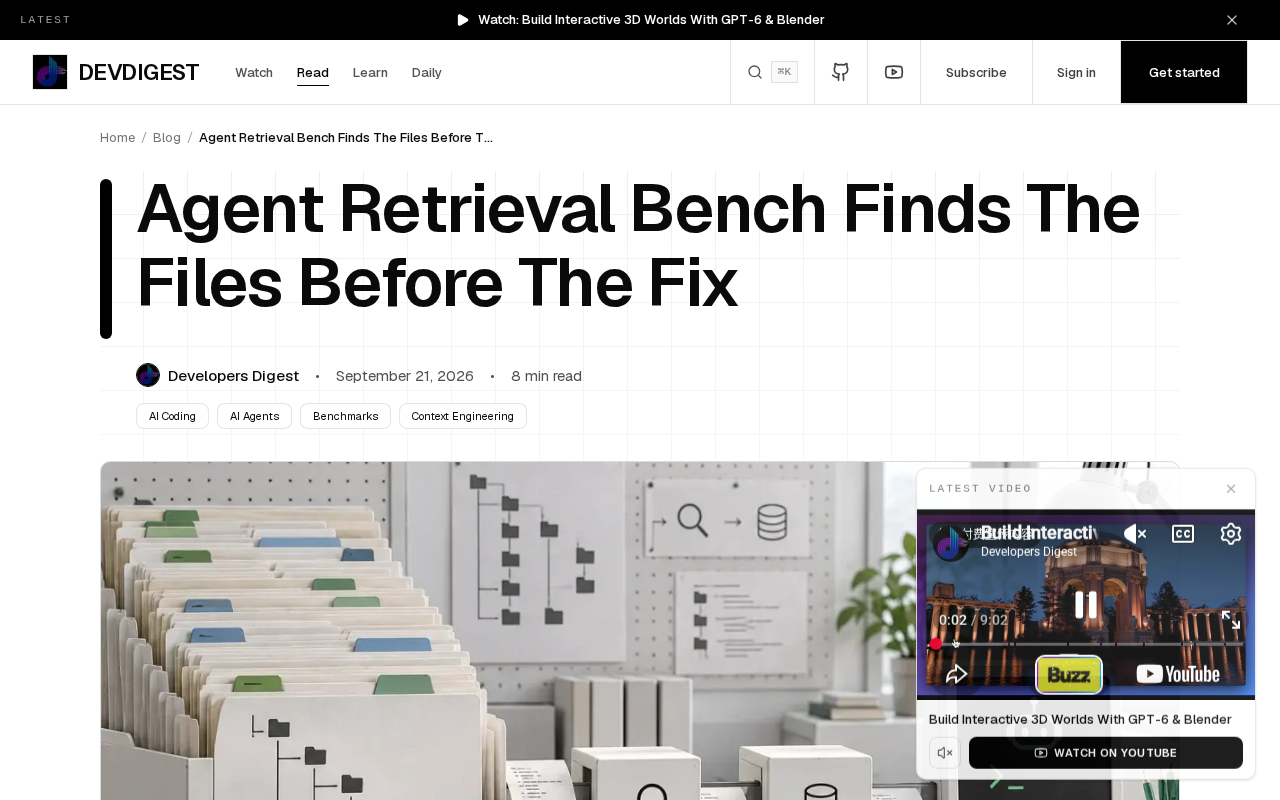Agent Retrieval Bench: Evaluating Whether Coding Agents Can Find the Right Files