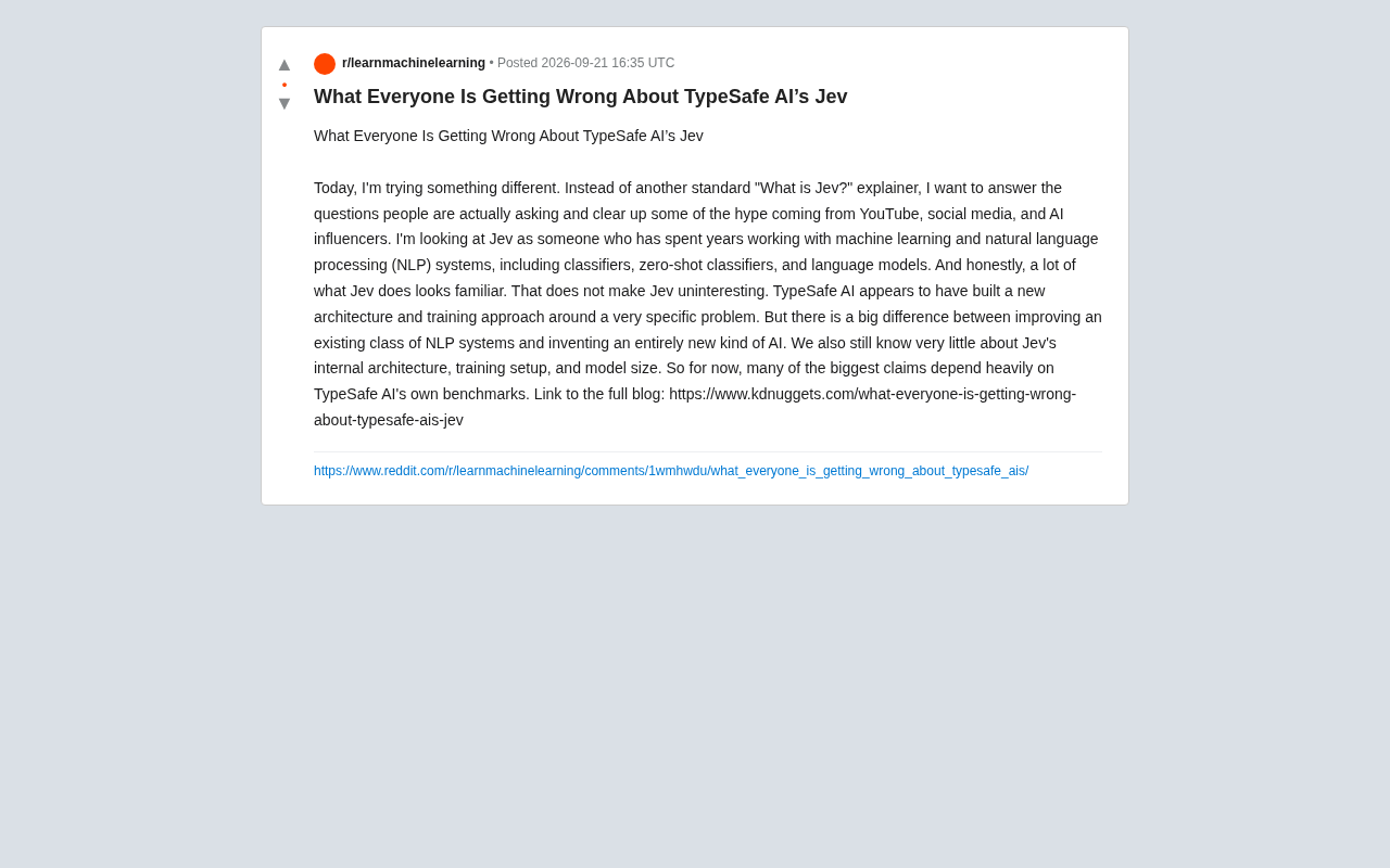 冷静看待TypeSafe AI的Jev:新架构还是被过度炒作?