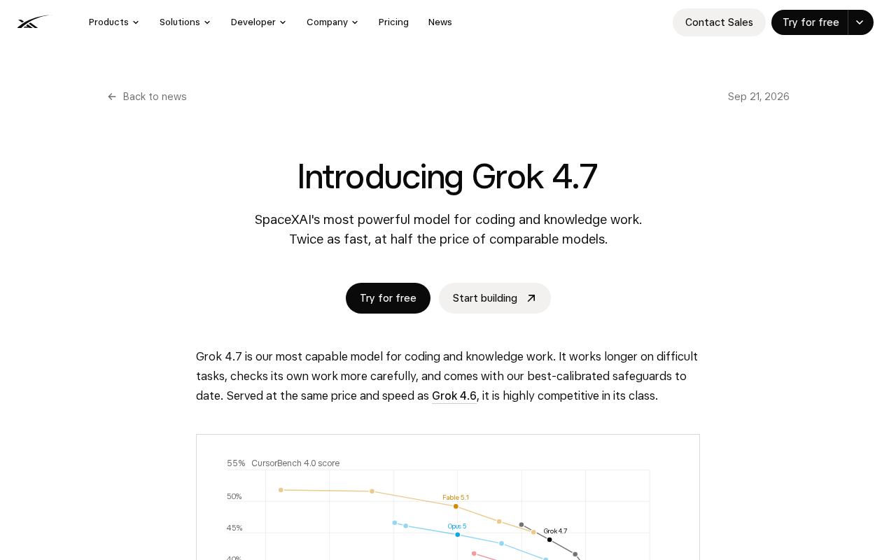 xAI发布Grok 4.7:多轮对话与创意能力升级
