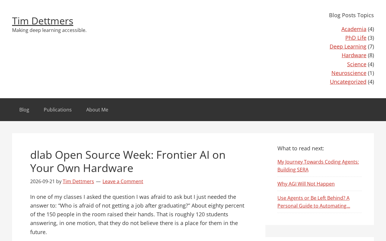Running Frontier AI on Your Own Hardware: Is Local Deployment Possible?