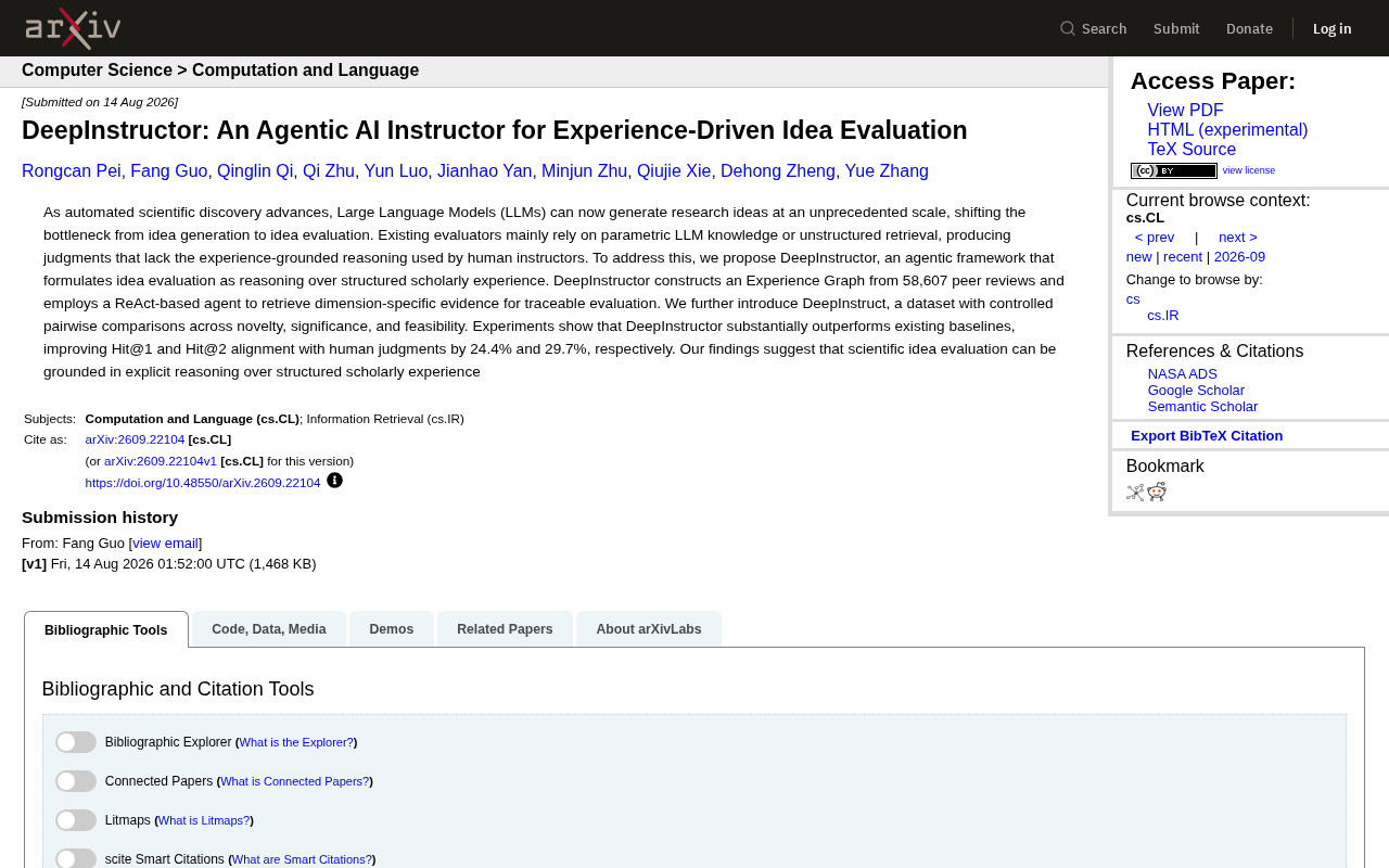DeepInstructor: An Agentic Framework for Research Idea Evaluation Driven by Structured Academic Experience