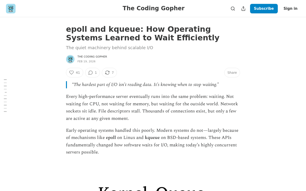 epoll vs. kqueue: How Operating Systems Learned to Wait for I/O Efficiently
