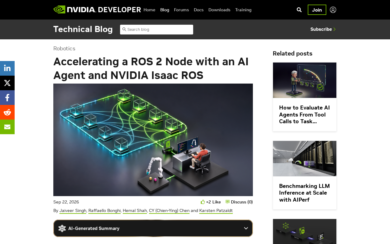 用AI Agent加速ROS 2节点:NVIDIA Isaac ROS实践解析