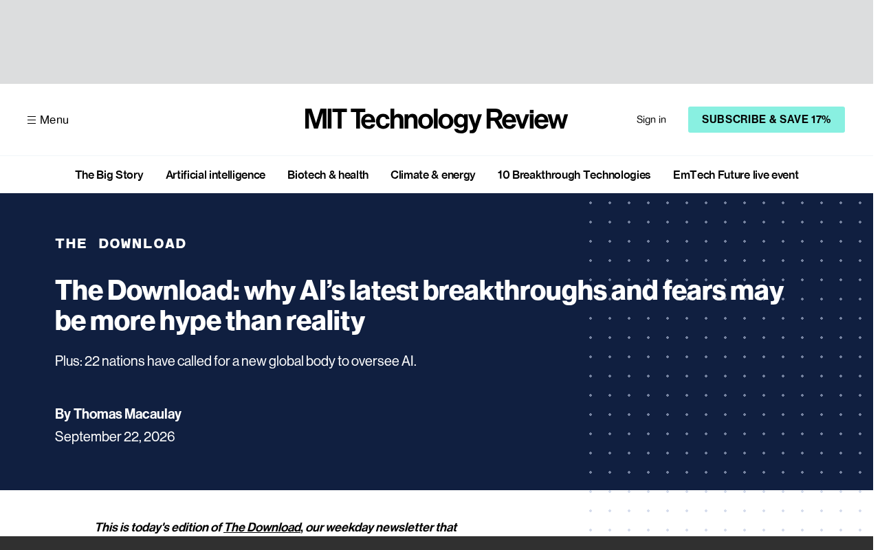 Don't Be Fooled by the AI Hype: The Latest Breakthroughs and Fears May Be Overblown