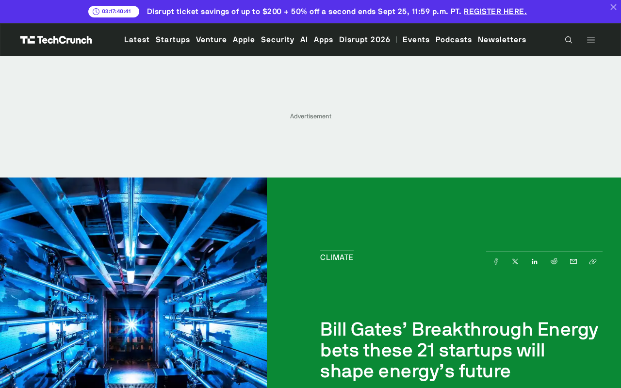 Bill Gates' Breakthrough Energy Bets on 21 Startups as Electrification Wave Poised to Reshape Energy's Future