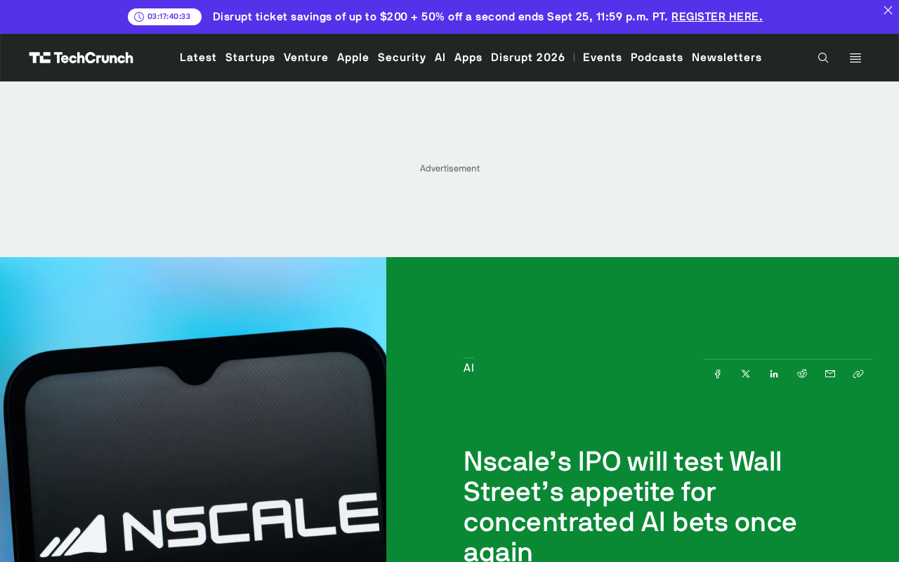 Nscale冲刺IPO:华尔街还敢押注高度集中的AI客户吗