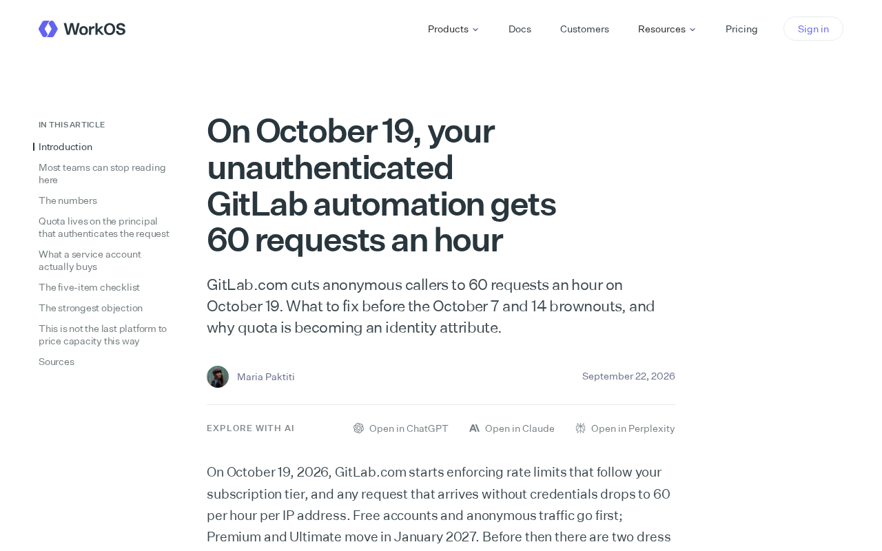 GitLab.com Throttles Anonymous Requests to 60 Per Hour: How to Prepare Your Automation Scripts