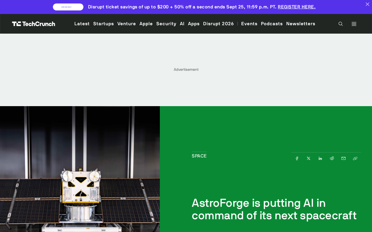 AstroForge Hands Spacecraft Control to AI: The Autonomous Ambitions of Autonomy-1