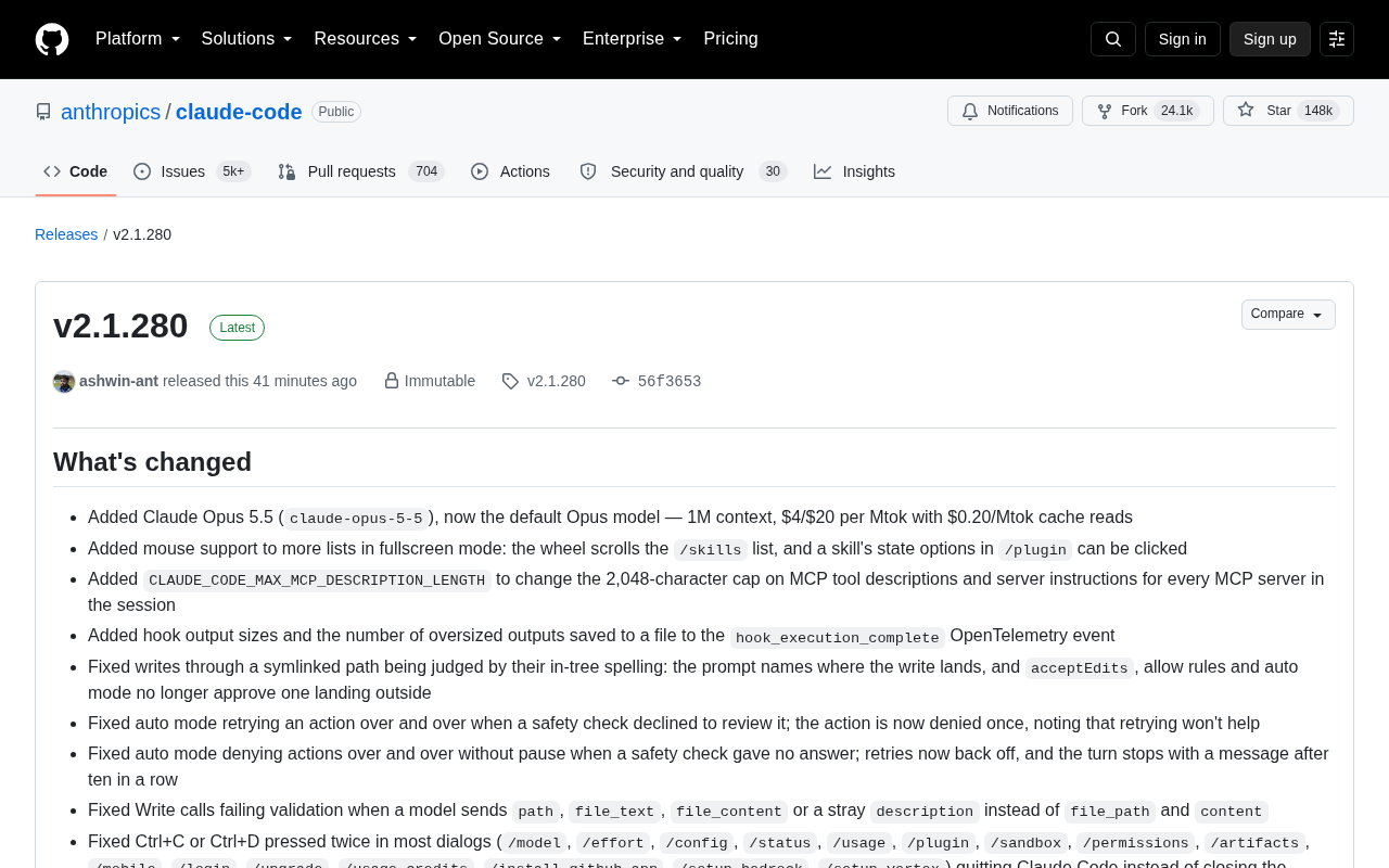 Claude Code v2.1.280 Update Breakdown: Opus 5.5 Becomes the Default Model