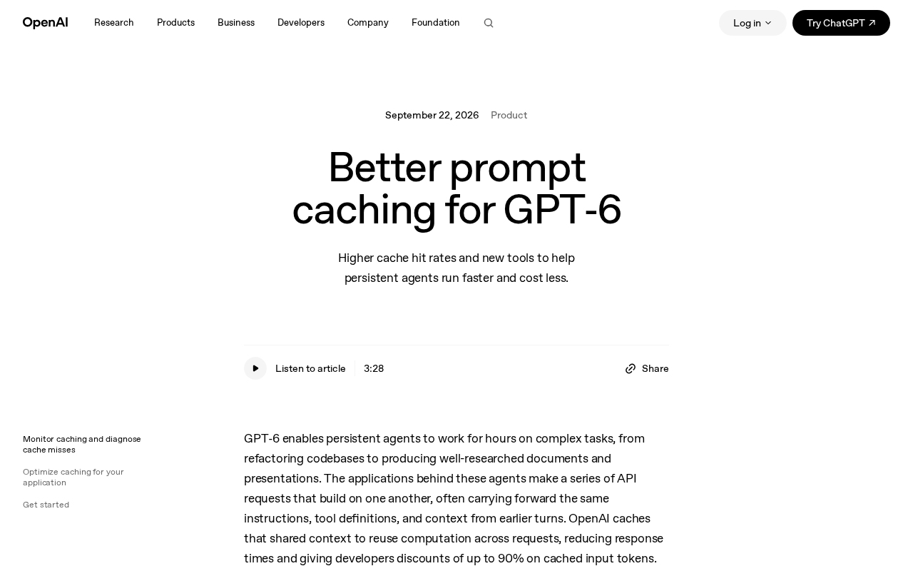 rss source: Better prompt caching for GPT-6