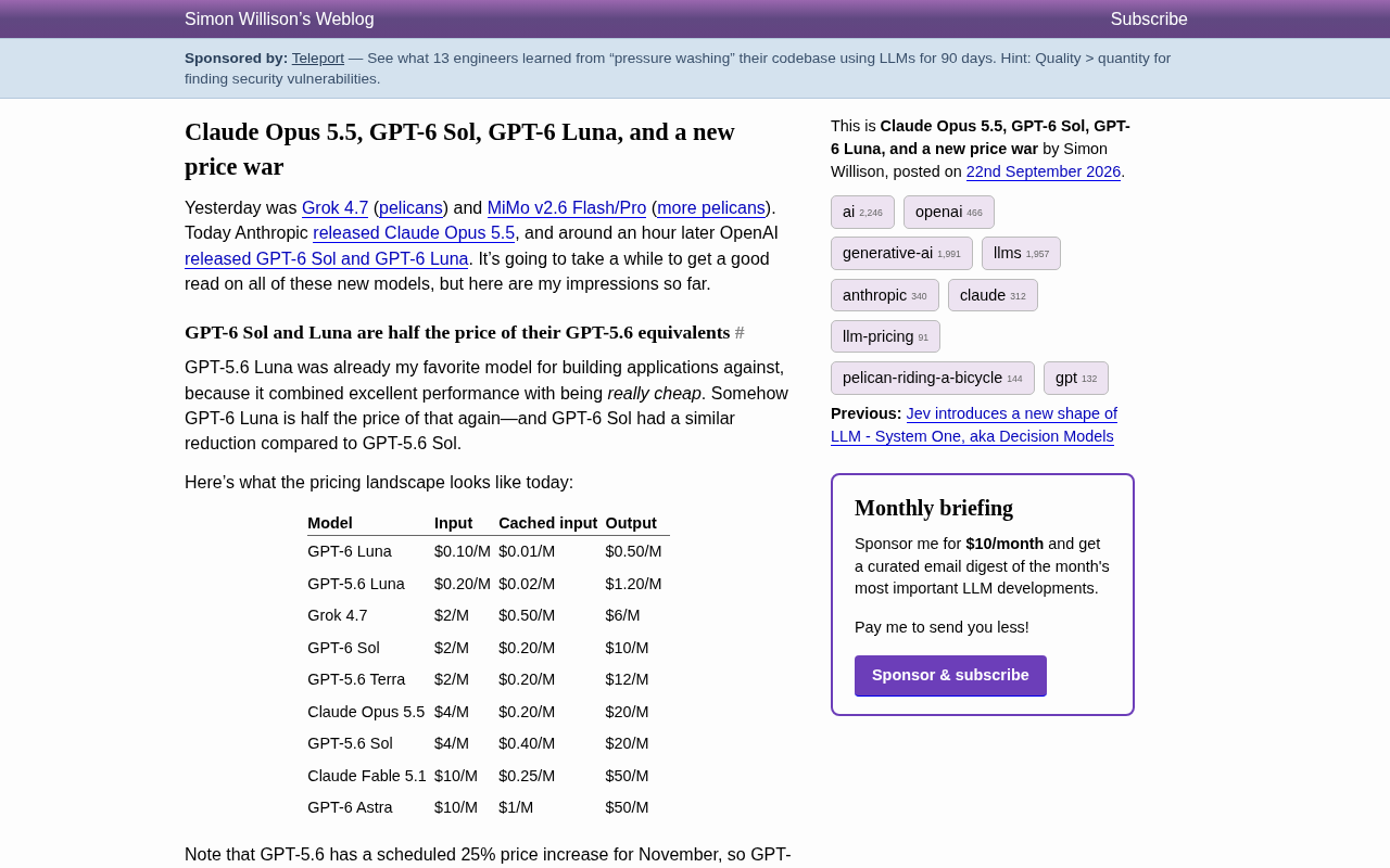 Claude Opus 5.5 vs. GPT-6: The AI Model Price War Is On