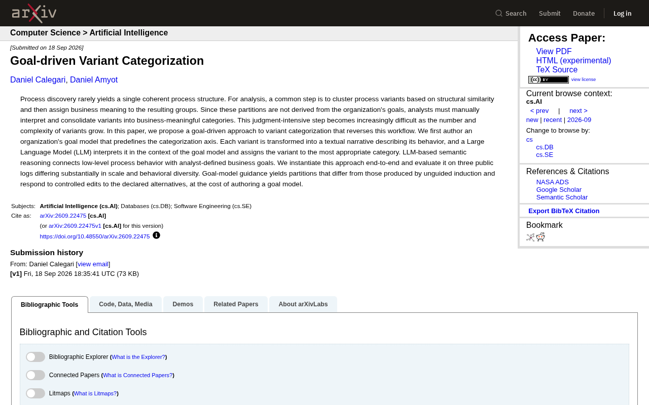Goal-Driven Process Variant Categorization: Using LLMs to Bridge Behavior and Business Objectives