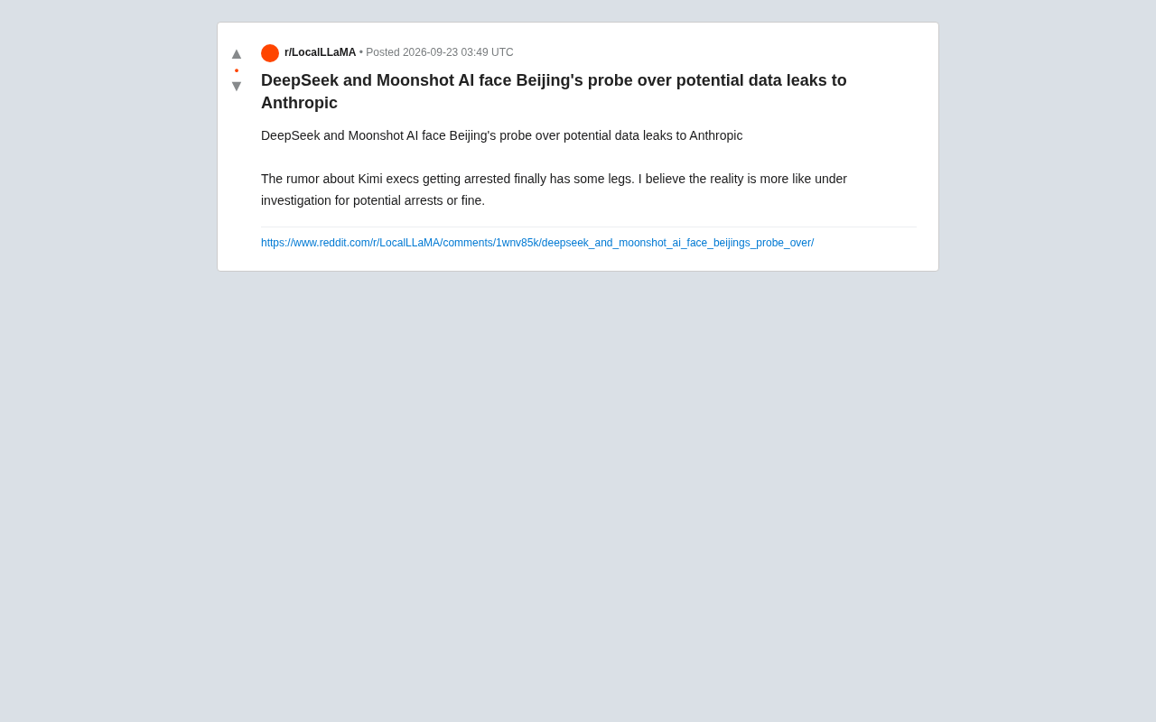 DeepSeek and Moonshot AI Under Beijing Investigation: Suspected Data Leak to Anthropic