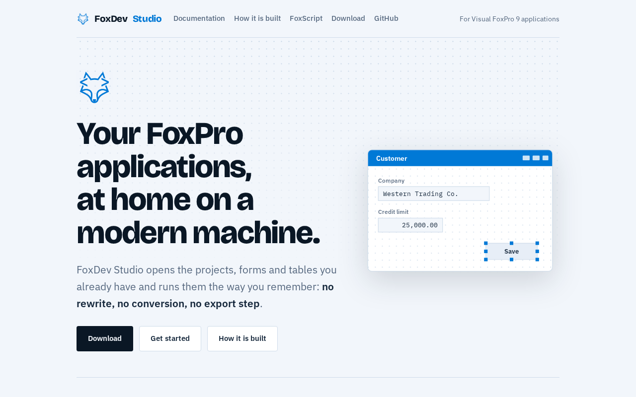 rss source: Microsoft killed FoxPro in 2007. Anyway, here's FoxPro revived