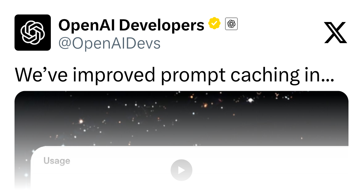 OpenAI Improves GPT-6 Prompt Caching: Faster and Cheaper Agents with Up to 90% Discount on Cached Inputs