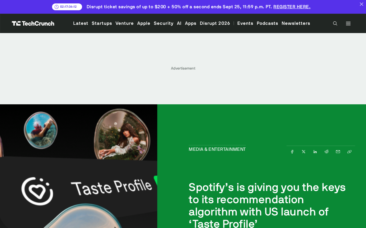 Spotify推出Taste Profile:用户可用自然语言调教推荐算法