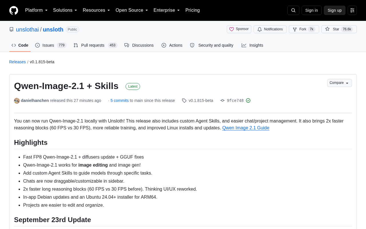 Unsloth Update Deep Dive: Run Qwen-Image-2.1 Locally and Custom Agent Skills
