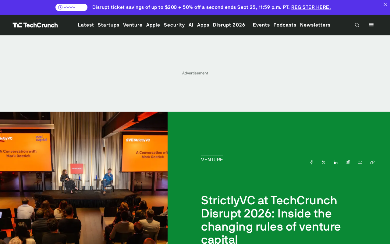 StrictlyVC登陆TechCrunch Disrupt:AI如何重塑风投规则