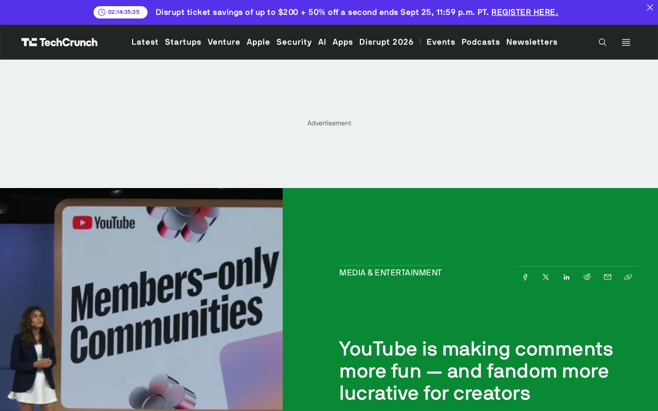 YouTube Overhauling Comments and Membership: More Fan Engagement, Better Creator Monetization