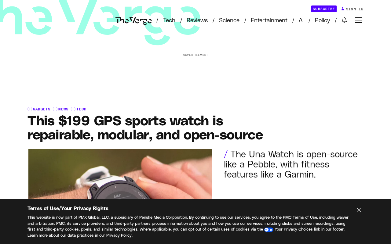 Una Watch: A $199 Open-Source GPS Sports Watch Built for Modularity and Repairability