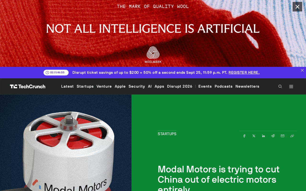 Modal Motors想彻底摆脱中国稀土:无磁电机的野心