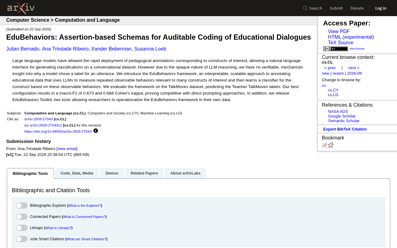 EduBehaviors框架:让教育对话的AI标注变得可审计