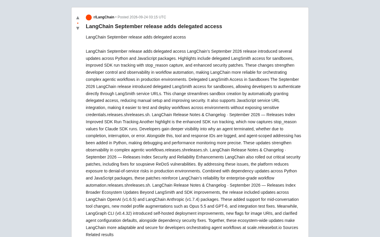 LangChain September Update: Delegated Access and Agent Observability Upgrades
