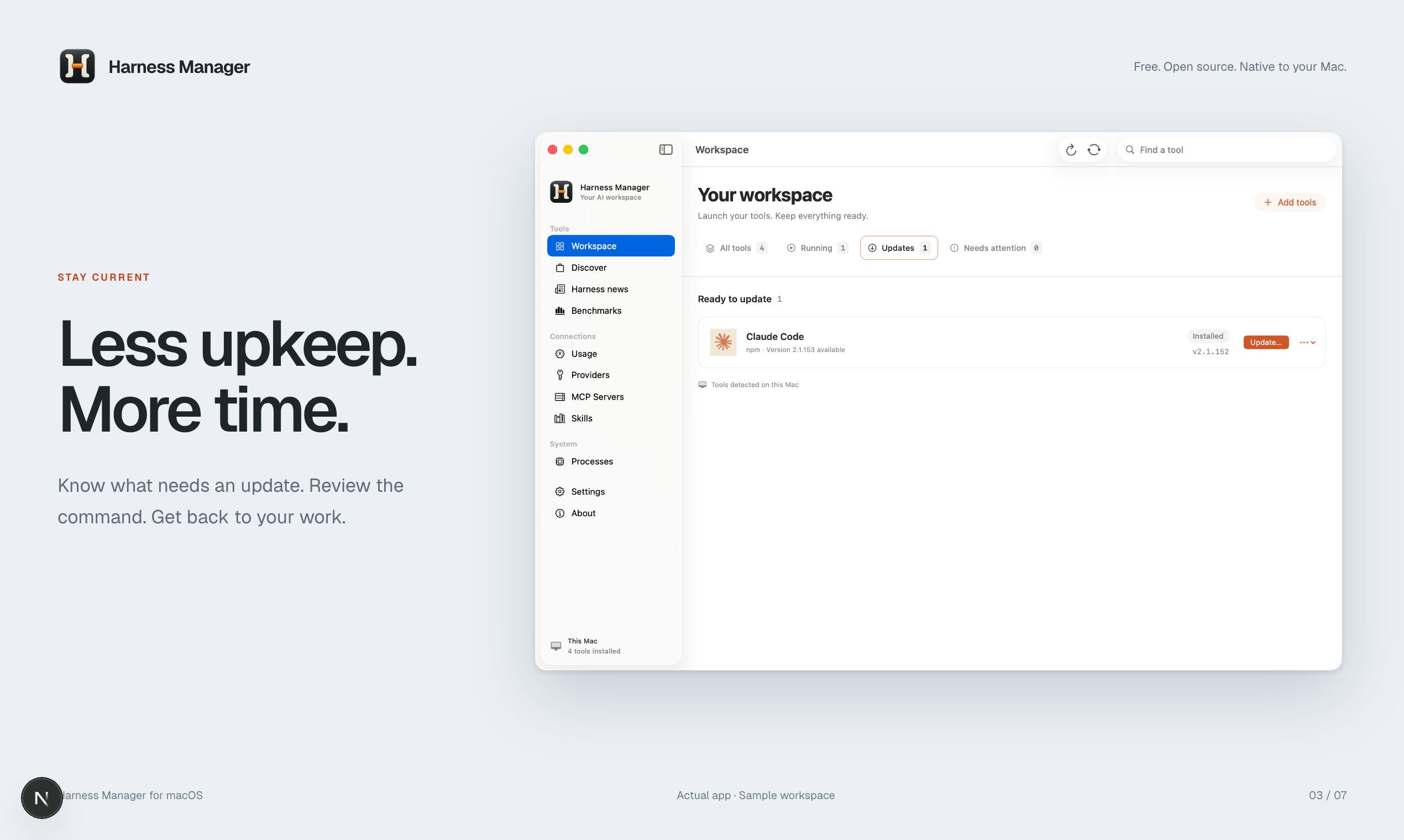 Harness Manager:Mac 上的 AI 编程工具统一管理器